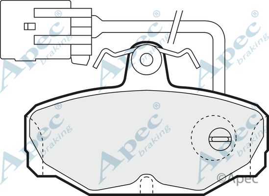 APEC BRAKING stabdžių trinkelių rinkinys, diskinis stabdys PAD775